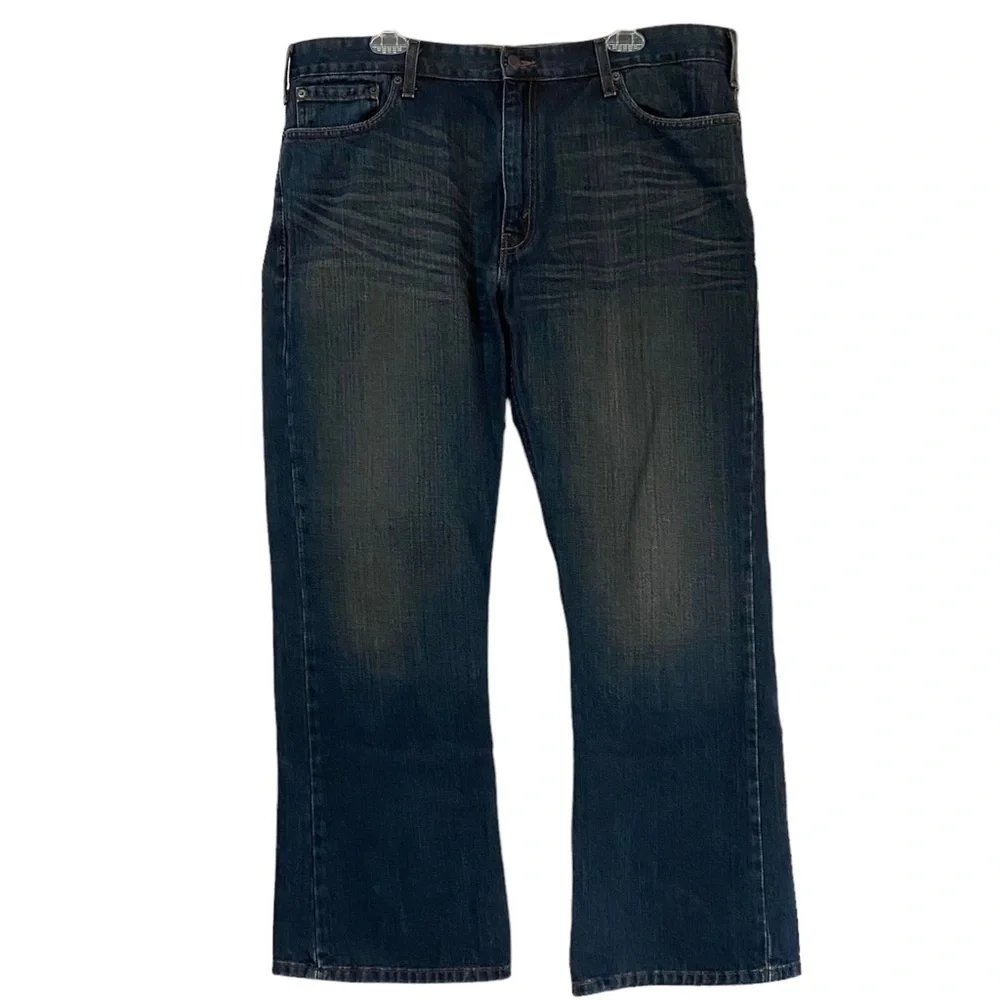 Authentics Signature Low Boot Copper Riveted Strength Blue Denim Jeans 40 x 30